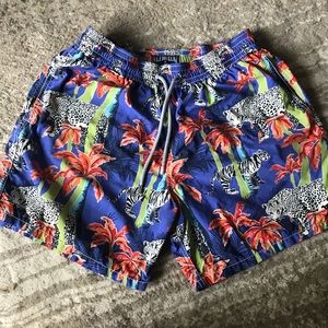 Vilebrequin Mens XL Tiger Swim Shorts